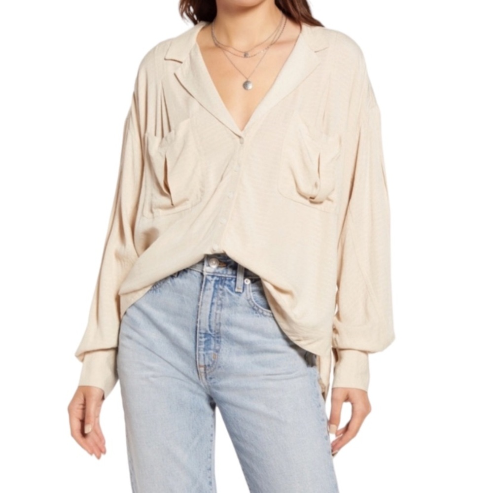 FREE PEOPLE ERIN BUTTON DOWN
BLOUSE SIZE S